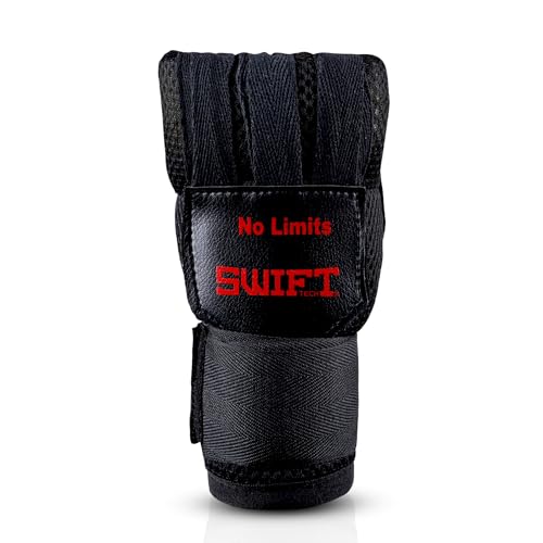 SwiftTechSports Pro Gel Hand Wraps Inner Gloves for Men and Women – 100cm Wrist Straps with Padded fist Protection. Muay Thai, MMA, Kickboxing, Boxing, and All Combat Sports - size: Large-X-Large