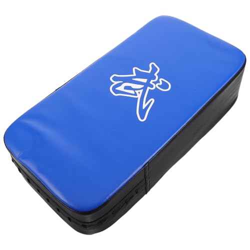 Taekwondo Kick Pad MMA Punching Target Blue Thickened Pu Leather Curved Kicking Shield for Martial Arts Training and Kickboxing Practice