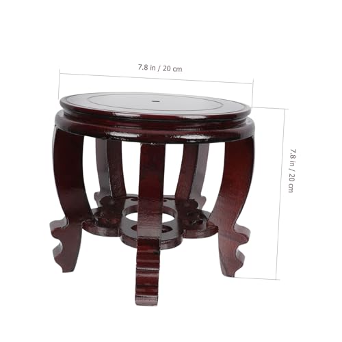balacoo Wooden Pedestal Fish Tank Display Stand High Tall Aquarium Base for Home Decorative Antique Style with Fine Workmanship and