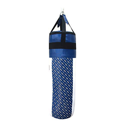 Ringside Apex Heavy Bag, Punching Bag for Boxing Training and Workout, 100 lbs, Includes Nylon Straps and Hanging Clip - color: Blue / White