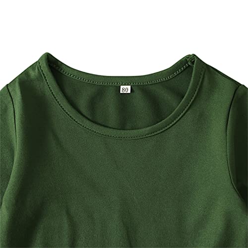 Baby Girls Muslim Clothes Prayer Dress with Hijab Islamic Ramadan Dubai Kaftan Toddler Kids Long Sleeve Bowknot Arabic Abaya - color: Green, size: 2-3T