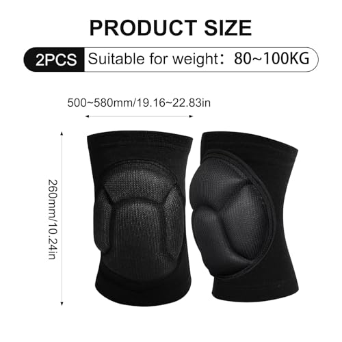 2 Pcs Knee Pads,Knee Pads for Women,Knee Pad,Knee Pads for Men,for Garden, Gardening, House Cleaning, Construction Work, Dancing, Volleyball, Flooring, Climbing, Riding Kneepads.
