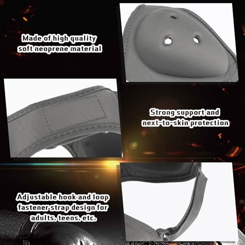 Jerify 2 Pcs Wrestling Headgear for Kids Youth Soft Grappling Headgear Wrestling Adjustable Ear Guard Protective(Grey) - color: Grey