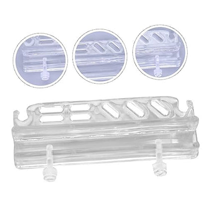 DOITOOL Acrylic Aquarium Tool Holder Multiple Storage for Plant Maintenance Wall-Mounted Organizer for Fish Tank Cleaning Tools and Accessories