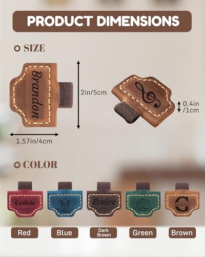 Personalized Magnetic Leather Bookmark Custom Engraved Name Text Bookmarks Customized Magnet Book Marks for Women Men Book Lovers Readers Travelers (Pen Holder) - color: Pen Holder