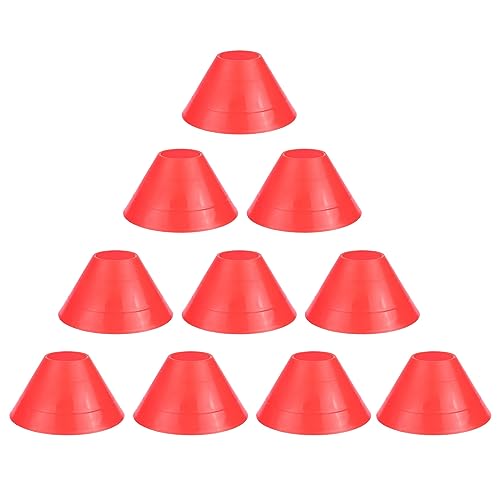 10 Pieces Mark Disks Soccer Cones Multi-Sport Training Space Cones Training Accessories for Football Sport Outdoor Games