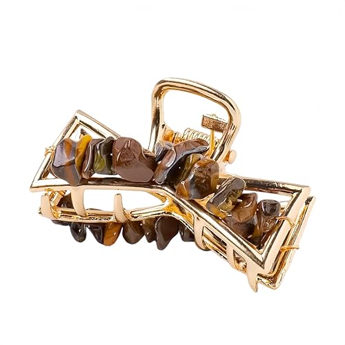 Natural Tiger's Eye Elegant Gravel Crystal Decorative Jewelry,Crystals and Healing Stones,Use Everyday Hair Styling - color: Tiger's Eye