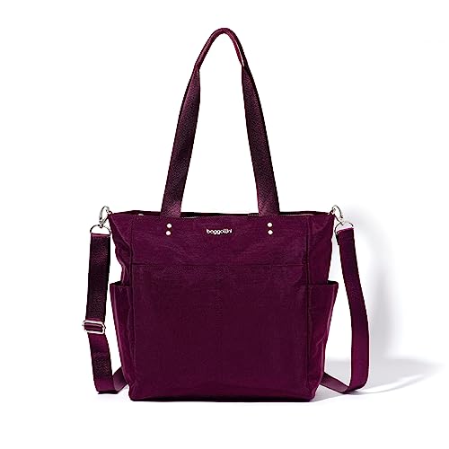 Baggallini Women's Carryall Daily Tote - color: Mulberry