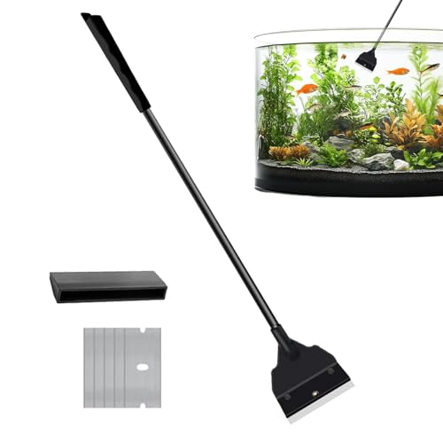 Aquarium Scraper Tool Handheld Sand Flattening Gadget | Glass Scraper for Aquarium Cleaning for Hobbyists Enthusiasts Photography Restaurant Cafe Living Room