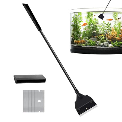 Aquarium Scraper Tool Handheld Sand Flattening Gadget | Glass Scraper for Aquarium Cleaning for Hobbyists Enthusiasts Photography Restaurant Cafe Living Room