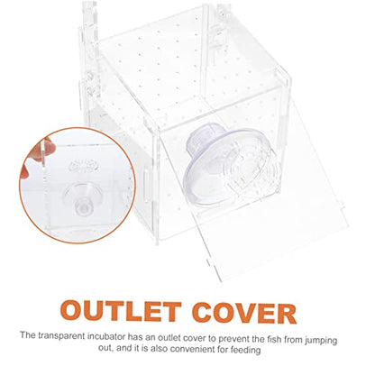 Isolation Box for Fish Transparent Breeding and Incubation Separator for Aquariums Easy to Clean and Store for Fish and Observation