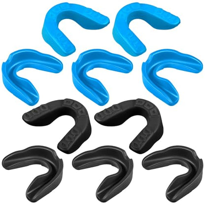 Sport Mouth Guards Gum Teeth Armor Game Guard for Boxing Basketball Football Hockey Karate Basketball Rugby Match - color: Blue, Black