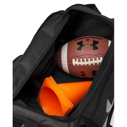 Under Armour Undeniable 5.0 Duffle - color: (011) Black Medium Heather / Black / Metallic Silver, size: Small (40L)