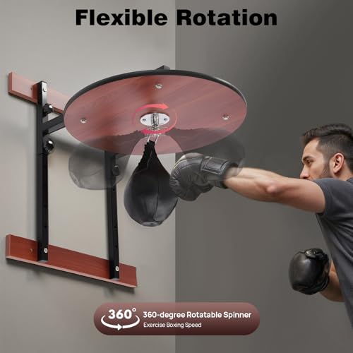 Speed Bag Platform, Wall Mount Boxing Training Punching Target, Heavy Duty Speed Bag, Adjustable Height Wall Mount Boxing Bag for Home, Gyms, Boxing Gyms