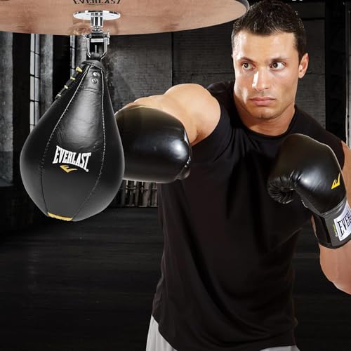 Everlast Speed Punching Bag | Speed Bag for Boxing & MMA | Durable Reflex Training Boxing Bag for Hand Speed, Accuracy & Home Gym Workouts - style: Bag - Powerlock
