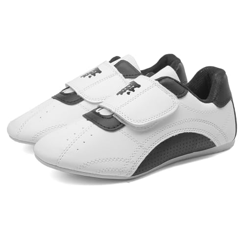 MSMAX Taekwondo Shoes Light Weight Boxing Karate Kung Fu Tai Chi Training Sneakers - size: 12 M US Little Kid