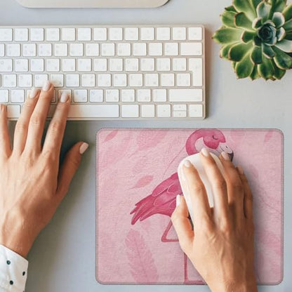 Pink Cute Flamingo Modern Art Boho Mousepad Non-Slip Rubber Base Mouse Pads for Computers Laptop Office Desk Accessories Mouse pad 7.9 x 9.5 in - color: Pink Flamingo