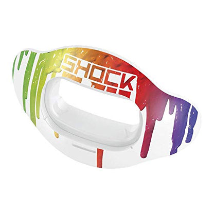 Shock Doctor Interchange Shield for Lip Guard - Mouthpiece NOT Included - for Football | Swap Lip Guard Shield Design. Single or Double Pack. - style: Drip