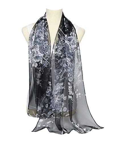 Acotavie Scarfs for Women Lightweight Fashion Scarves Print Floral Pattern Scarf Shawl Wraps - color: A05
