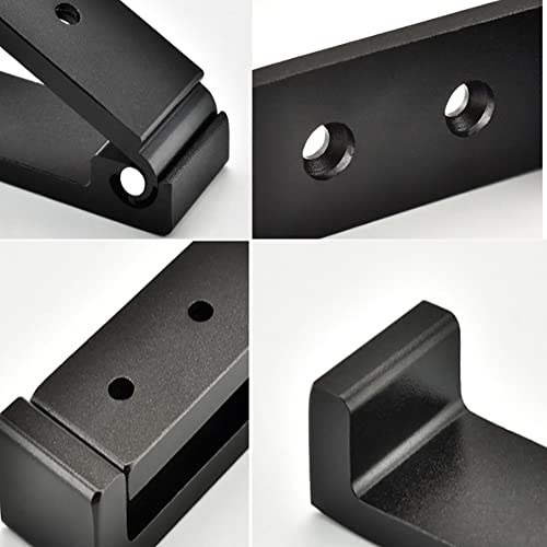 OHIYO Folding Coat Hooks 4pcs Foldable Hook Wall Mounted for Hanging Coat, Jacket, Towel Heavy Duty Wall Hooks Aluminum Alloy Fold up Hooks Headphones Holder Bearing Load 33lb (Black) - color: Black-4 Pack