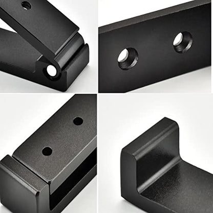 OHIYO Folding Coat Hooks 6pcs Foldable Hook Wall Mounted for Hanging Coat, Jacket, Towel Heavy Duty Wall Hooks Aluminum Alloy Fold up Hooks Headphones Holder Bearing Load 33lb (Black) - color: Black 6 Pack
