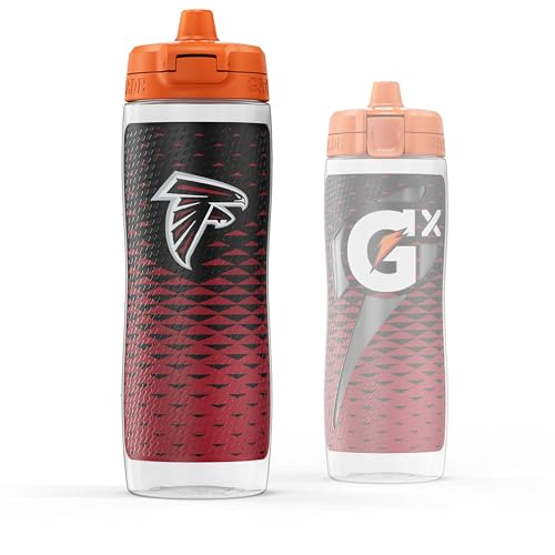 Gatorade Gx NFL Non-Slip Squeeze Bottles, 30 fl oz, Gx Hydration System - color: Atlanta Falcons