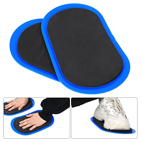 Fitness Discs Slider for Core Stability Training, Leg Slimming, Yoga, 2pcs Small Size Blue Sliding Discs