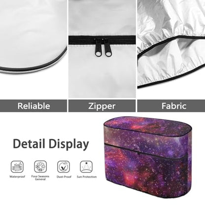 Galaxy Double 20lb RV Propane Tank Cover Waterproof Gas Tank Cover for Camper Weather Resistant Gas Cylinder Cover Halloween Dec - color: Galaxy, size: S(20LB)