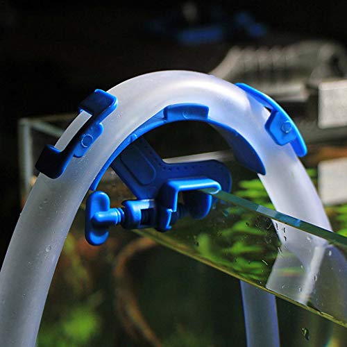 Aquarium Hose Holder Adjustable Polymer Tube Clamp for Fish Tanks, Secure Grip Clip for Water Change Hoses, Fits 12-16mm Pipe