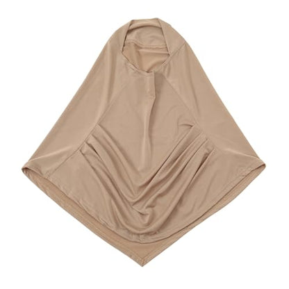 LMVERNA Ready To Wear Hijab for Women Muslim Instant Turban Soft Scarf for Prayer Long Hijabs - color: Khaki
