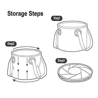 Naturehike Multifunctional Collapsible Water Basin, Folding Tub, Portable Bin, Lightweight Foldable Bucket with Handles for Camping, Dish Washing, Laundry, Fishing, Hiking - color: Army Green
