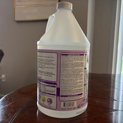 OdoBan Ready-to-Use Disinfectant and Harsh Aroma Eliminator, Set of 2, 14.6 Ounce 360-Degree Continuous Spray Fabric/Air Freshener and 1 Gallon Multi-Purpose Cleaning Concentrate, Lavender Scent - size: 71.3 Fl Oz (Pack of 2)