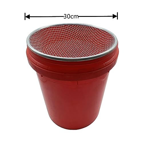 3 PCS Soil Sieve for Garen -12 inches Soil Sifter for Rocks Compost Suitable for 5 Gallon Drums 10mm，6mm，3mm