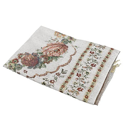 haozaikeji Muslim Prayer Rug Islamic Muslim Prayer Mat Floral Eid Ramadan Rug Namaz Seccade Arabic Turkish Sofa Table Rug Portable Meditation Rug Soft Embroidered Blanket with Tassel - color: Beige