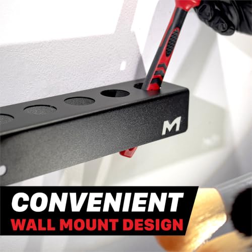 Maxshine Universal Detailing Brush Holder – Car Detailing Brushes Organizer – Sturdy, Simple & Lightweight Design, Easy Wall Mounting – Premium Auto Detailing Accessories & Supplies (Mini)