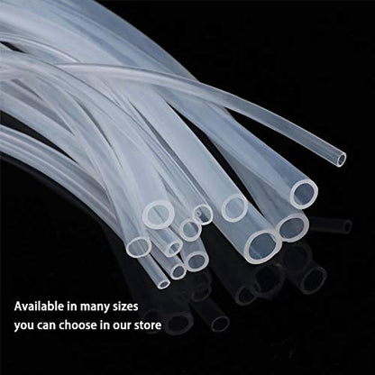 Hooshing Silicone Tubing 1mm ID x 2mm OD 10 Ft Food Grade Rubber Hose | High Temp Pure Silicone Tube, For Home Brewing, Beer Line, Wine Making, Water Pump Transfer - size: 1mm ID x 2mm OD, style: 10 Ft/3.05M
