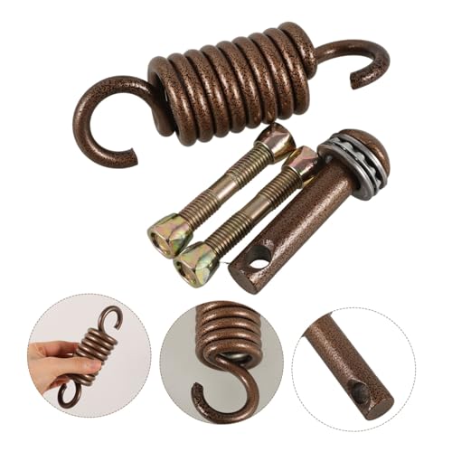 UPKOCH Hammock Chair Spring Swing Hanging Spring Metal Kit Porch Swing Accessories Sandbag Fixing Kit - color: Coffee