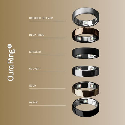 Oura Ring 5 Smart Ring - Gold - Size 9 - Fitness & Sleep Tracker - color: Gold, size: 9, style: Ring