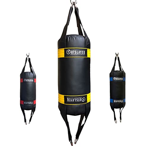 Outslayer 20 Pound Double End Heavy Bag - color: Black/Yellow