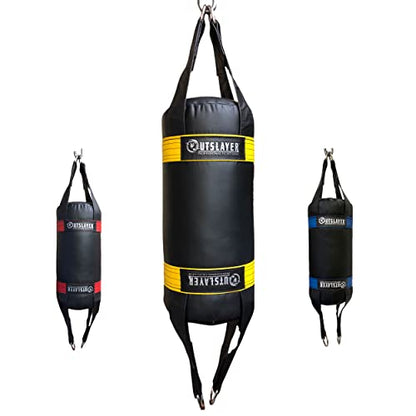 Outslayer 20 Pound Double End Heavy Bag - color: Black/Yellow