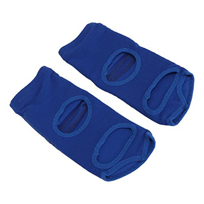 YUYTE Foot Guards Karate 2pcs Unisex Boxing Foot Protector, PU Leather Soft Sparring Guard, Blue Gear for Men and Women - size: Large