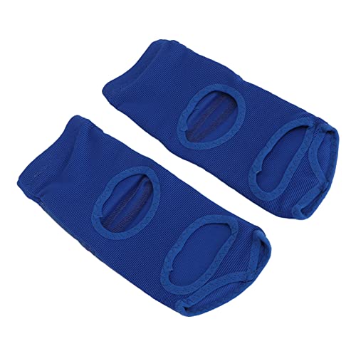 YUYTE Foot Guards Karate 2pcs Unisex Boxing Foot Protector, PU Leather Soft Sparring Guard, Blue Gear for Men and Women - size: X-Large