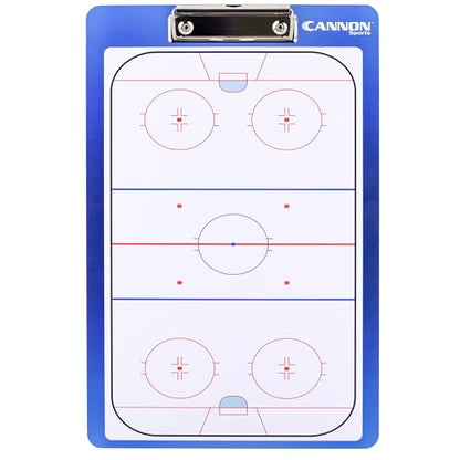 Cannon Sports Dry Erase Coaches Board with Marker - Double-Sided Dry Erase Coaching Board for Baseball, Basketball, Football, Soccer, and Hockey - Perfect for Practices and Games (Hockey) - style: Hockey