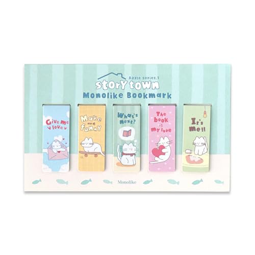 Monolike Magnetic Bookmarks Storytown Azzle Series.1, Set of 5 - color: Storytown Azzle Series.1 5p