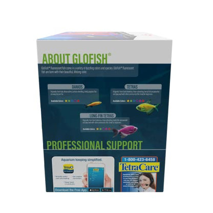 GloFish Crescent aquarium Kit 3 Gallons, Includes Hidden Blue LED Light And Internal Filter - size: 3-Gallon