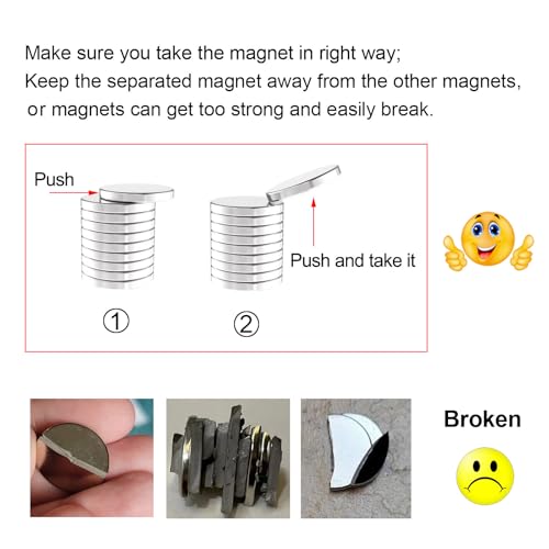 N52 Self Adhesive Super Strong Neodymium Disc Magnets- 0.5" D x 0.1" H - 40Pack W/Spacers,Powerful Rare Earth Magnets with 3M 4920 VHB Double Side Adhesive Backing, Heavy Duty Sticky Magnets - size: D1/2" x H1/10" w/Adhesive