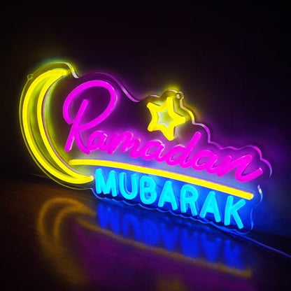 Ramadan Mubarak Decorations Neon Sign