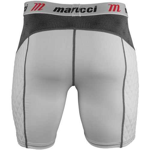 Marucci Men's Marucci Adult Elite Padded Slider Shorts - color: White, size: Small