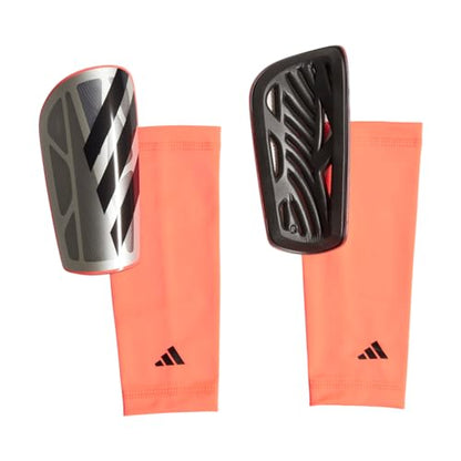 adidas Unisex Adult Tiro Soccer Shin Guards - color: Platin Metallic/Aurora Black/Carbon/League, size: Small