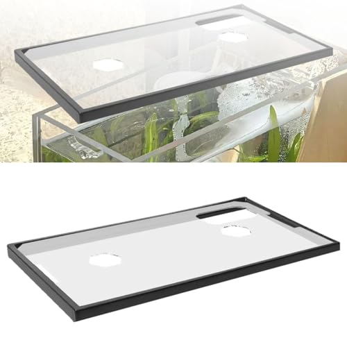 Aquarium Tank Lid Cover with Frame Clear Anti Jump for 43cm Tank (17 inch), 43cmx25.5cmx1.2cm- for 43 43cmx25.5cmx1.2cm - color: For 43 43cmx25.5cmx1.